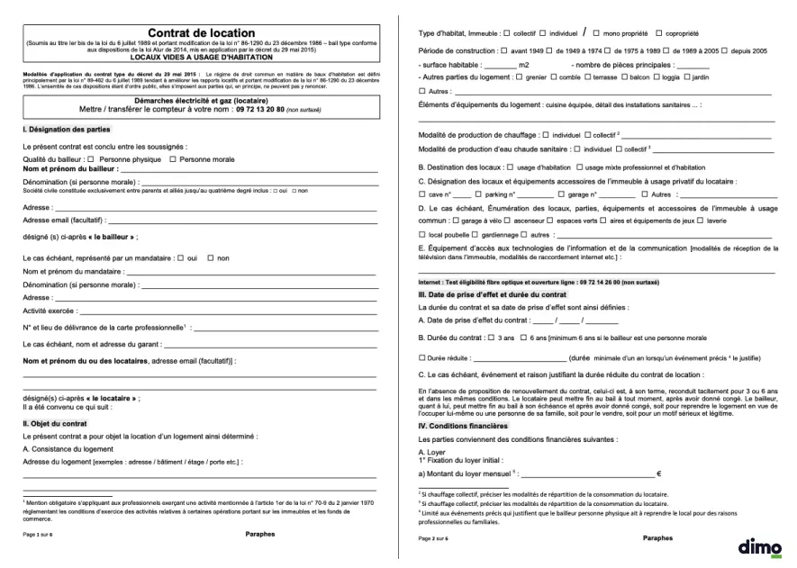 Exemple Contrat De Location Maison | Ventana Blog